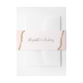 Bandeau De Faire-part Élégant Mariage d'âge or rose pâle (Devant example)