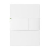 Bandeau De Faire-part Elégant Mariage d'aquarelle de tournesol Eucalyptu (Dos Example)