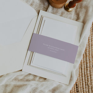 Bandeau De Faire-part Élégant Mariage de devis violet Lavande de charme