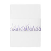Bandeau De Faire-part Élégant Mariage de lavande florale (Dos Example)