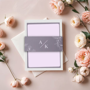 Bandeau De Faire-part Élégant Mariage de lavande florale