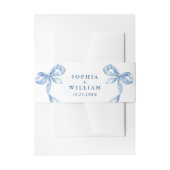 Bandeau De Faire-part Élégant Mariage de mâchoire bleu Dusty (Devant example)