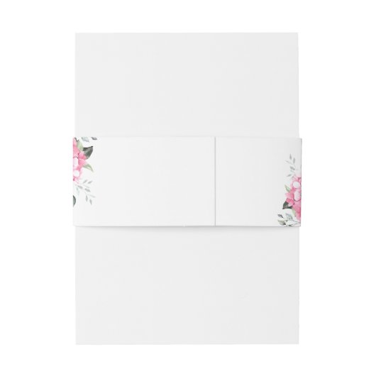 Bandeau De Faire-part Élégant Mariage de Monogramme Eucalyptus Hydrangée (Dos Example)