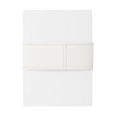 Bandeau De Faire-part Élégant Mariage de monogramme floral (Dos Example)