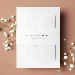 Bandeau De Faire-part Élégant Mariage de noms de monogrammes