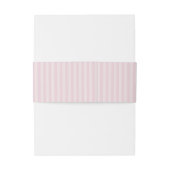 Bandeau De Faire-part Élégant Mariage de rayures roses (Dos Example)