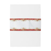 Bandeau De Faire-part Élégant Mariage de script de monogramme métallique (Dos Example)