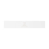 Bandeau De Faire-part Élégant Mariage de script Gold (Plat)