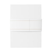 Bandeau De Faire-part Élégant Mariage de script or Bande de ventre (Dos Example)