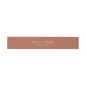 Bandeau De Faire-part Élégant Mariage en terre cuite propre (Plat)