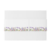 Bandeau De Faire-part Élégant Mariage Fleur sauvage (Dos exemple)