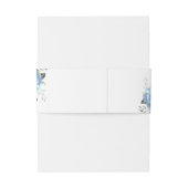 Bandeau De Faire-part Élégant Mariage floral bleu Hydrangea Eucalyptus (Dos Example)