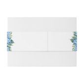 Bandeau De Faire-part Élégant Mariage floral Blue Hydrangea (Dos exemple)