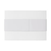 Bandeau De Faire-part Élégant Mariage floral Dusty Blue (Dos exemple)