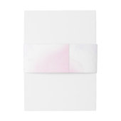 Bandeau De Faire-part Élégant Mariage floral moderne Blush (Dos Example)