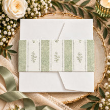 Élégant mariage floral vert sauge vintage
