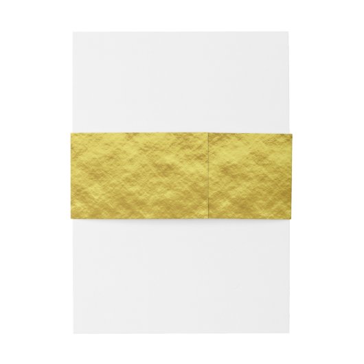 Bandeau De Faire-part Élégant Mariage Gold Script (Dos Example)