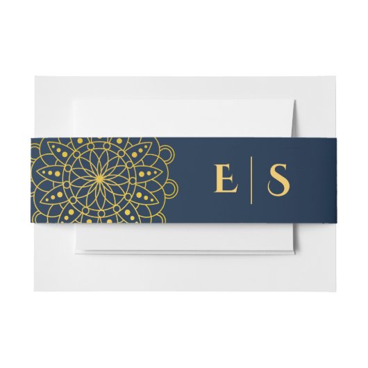 Bandeau De Faire-part Élégant Mariage indien Rangoli (Devant Example)