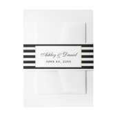 Bandeau De Faire-part Élégant Mariage moderne noir et blanc S (Devant example)