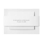 Bandeau De Faire-part Élégant Mariage Monogramme (Devant Example)