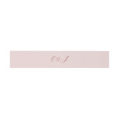 Bandeau De Faire-part Élégant mariage monogramme de script classique (Plat)