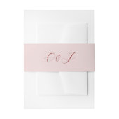 Bandeau De Faire-part Élégant mariage monogramme de script classique (Devant example)