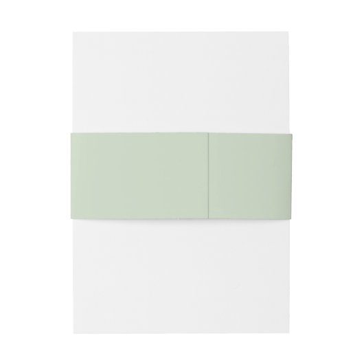 Bandeau De Faire-part Élégant Mariage vert doux (Dos Example)