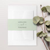 Élégant Mariage vert doux