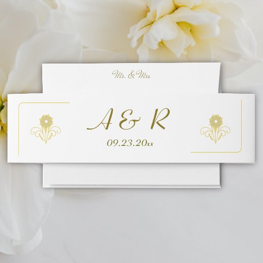 Bandeau De Faire-part Élégant Mariage victorien