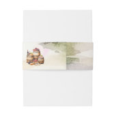 Bandeau De Faire-part Élégant Mariage vinicole rustique inspiré par la G (Dos Example)