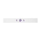 Bandeau De Faire-part Élégant Mariage Violets (Plat)