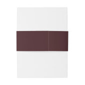 Bandeau De Faire-part Elegant Maroon Minimalist Names (Dos Example)