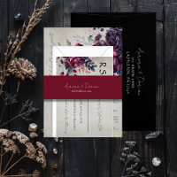 Élégant minima de typographie Mariage rouge