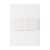 Bandeau De Faire-part Élégant minimal Mariage de mâchoires Monogramme (Dos Example)