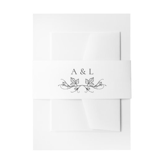 Bandeau De Faire-part Élégant minimal Monogram Vineyard Mariage (Devant example)