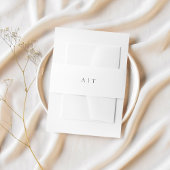 Bandeau De Faire-part Élégant minimal Simple Chic Monogram Mariage
