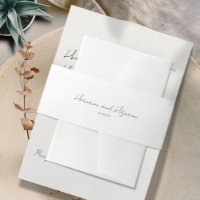 Élégant minimaliste moderne Noms Date Mariage