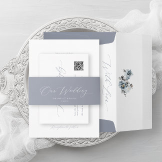 Bandeau De Faire-part Élégant minimaliste "Notre Mariage"