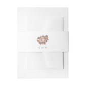 Bandeau De Faire-part Elégant Mocha Brown Floral Mariage (Devant example)