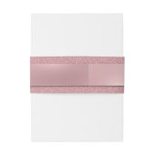 Bandeau De Faire-part Élégant moderne Calligraphie Script Texte Rosegold (Dos Example)