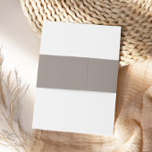 Bandeau De Faire-part Élégant Monogramme Ampersand Calligraphy Taupe