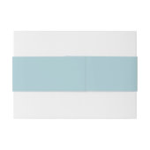 Bandeau De Faire-part Élégant Monogramme bleu clair simple (Dos exemple)