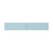 Bandeau De Faire-part Élégant Monogramme bleu clair simple (Plat)