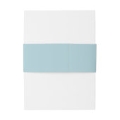 Bandeau De Faire-part Élégant Monogramme bleu clair simple (Dos Example)