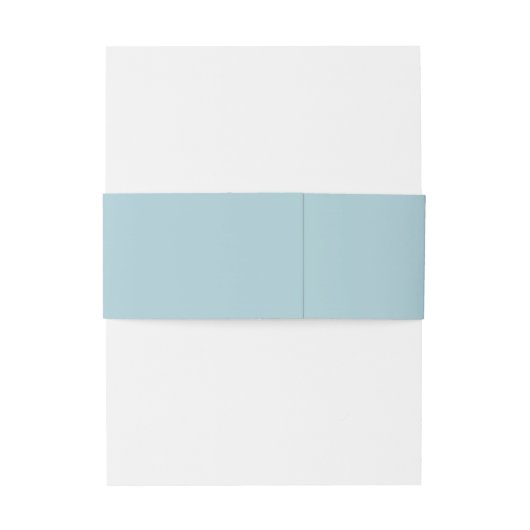 Bandeau De Faire-part Élégant Monogramme bleu clair simple (Dos Example)