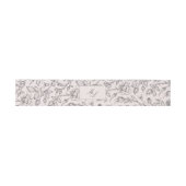 Bandeau De Faire-part Élégant monogramme classique Mariage floral (Plat)