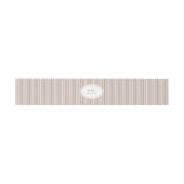 Bandeau De Faire-part Elegant Neutral Stripe Lace Doily Wedding (Plat)