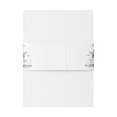 Bandeau De Faire-part Elégant Pastel White Roses Eucalyptus Mariage (Dos Example)