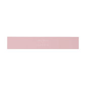 Bandeau De Faire-part Elegant Pink Minimalist Names (Plat)