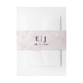 Bandeau De Faire-part Elegant Pink Monogram Initials Wedding (Devant example)